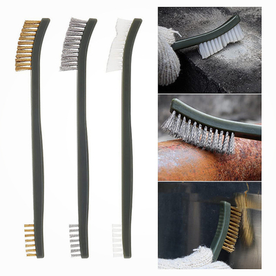 Conjunto de fios de latão Kit de limpeza de metais de ferrugem Conjunto de escovas de nylon