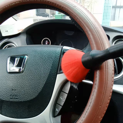 As escovas plásticas da lavagem de carros da cerda de nylon vermelha escovam para o auto detalhe interior