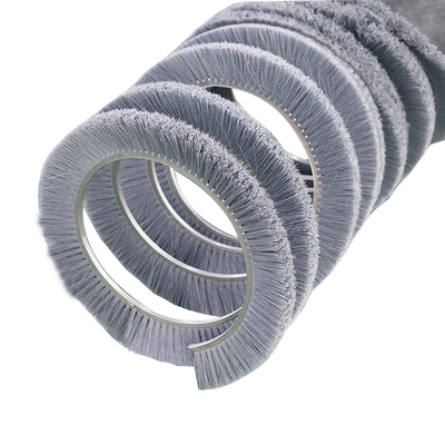 Pincel de rolos em espiral de filamentos de enrolamento de múltiplos fios para ferramenta de moagem industrial