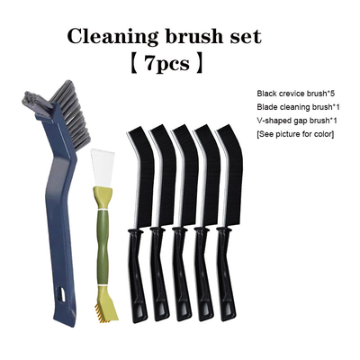 7pcs escova de plástico para piso de banheiro escova de limpeza de piso de fenda de borracha dura