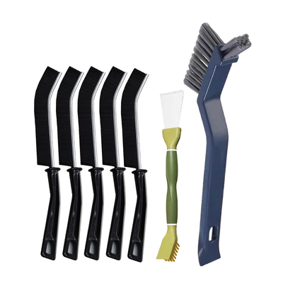 7pcs escova de plástico para piso de banheiro escova de limpeza de piso de fenda de borracha dura