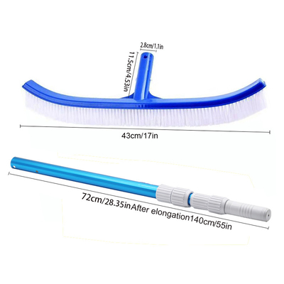 Escova de Nylon de plástico padrão Piscina Parede de limpeza de nylon Escova para piscina