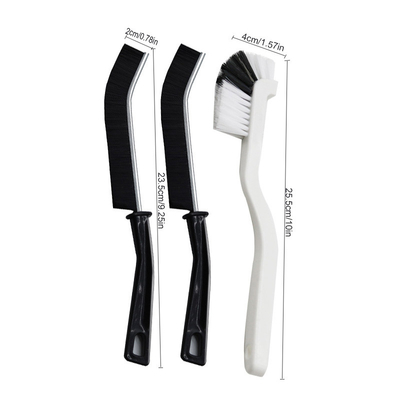 Fácil de pendurar para poupar espaço Set de escova de limpeza de 4pcs Escova de fissura para ferramenta de limpeza multifuncional