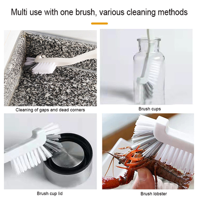 Fácil de pendurar para poupar espaço Set de escova de limpeza de 4pcs Escova de fissura para ferramenta de limpeza multifuncional