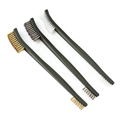 Conjunto de fios de latão Kit de limpeza de metais de ferrugem Conjunto de escovas de nylon