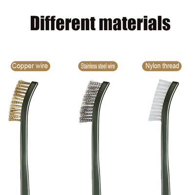Conjunto de fios de latão Kit de limpeza de metais de ferrugem Conjunto de escovas de nylon