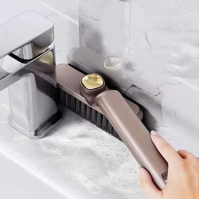 Escova de limpeza de fenda rotativa multifunção