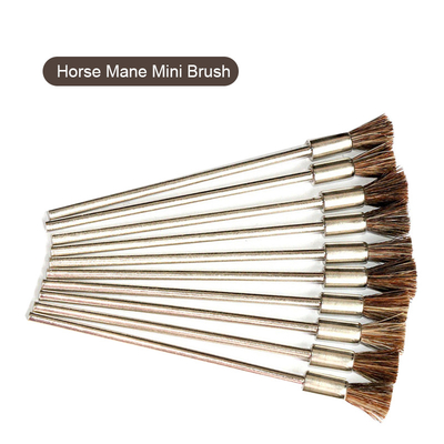 Materiais personalizados de aço inoxidável de cobre, penteado de cabelos de cavalo, escova de fio com vara