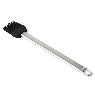 Resistente a altas temperaturas escova de silicone de churrasco de aço inoxidável alça escova de óleo de cozinha escova de churrasco de churrasco escova de bateria