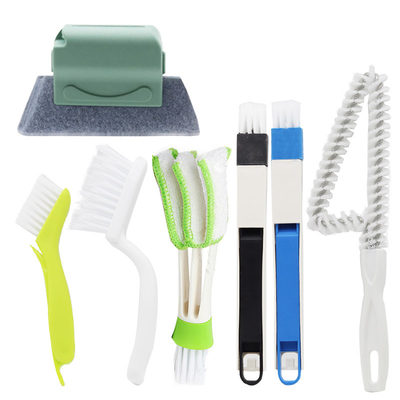 7pcs Multifunção Limpeza de Janela Escova de Escovagem Pad Household Limpeza Ferramentas