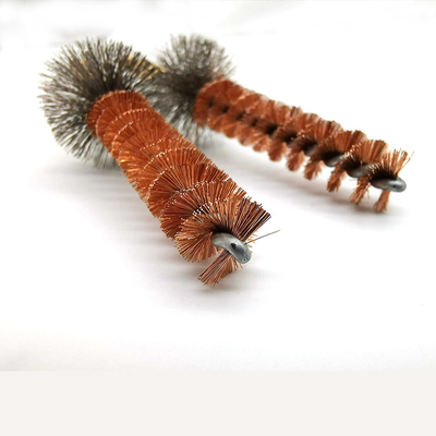 Kit de limpeza de escovas de borra de latão Escova de limpeza de tubos de cobre