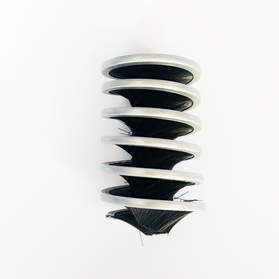Rolo industrial espiral de nylon das escovas de limpeza de PBT para moer