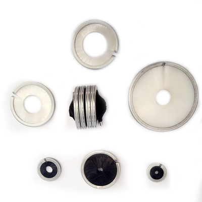 Rolo industrial espiral de nylon das escovas de limpeza de PBT para moer